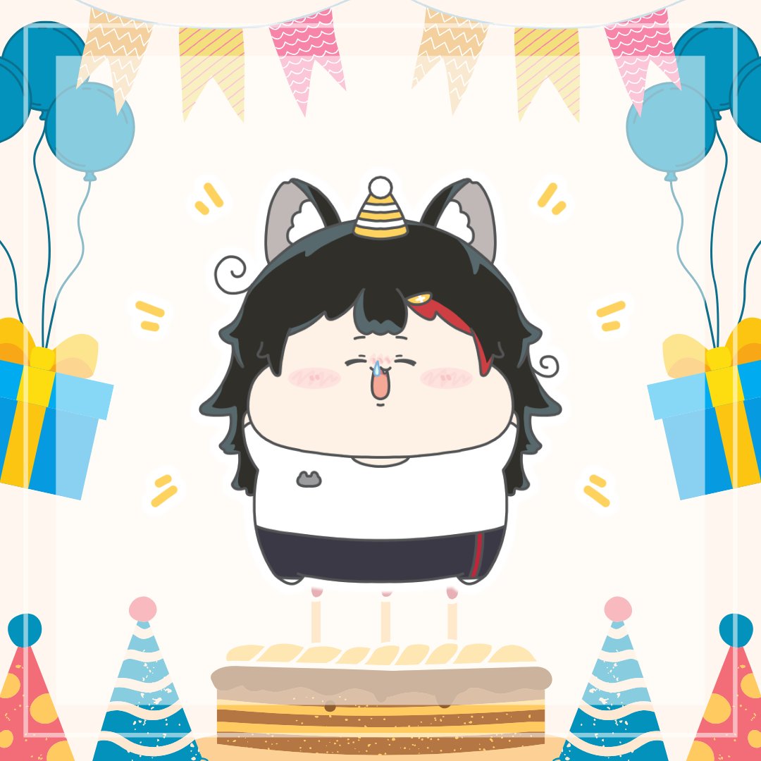 ミオしゃお誕生日おめでとう！
٩(`･ω･´)و🎉✨✨✨

#大神ミオ生誕祭2025
#みおーん絵