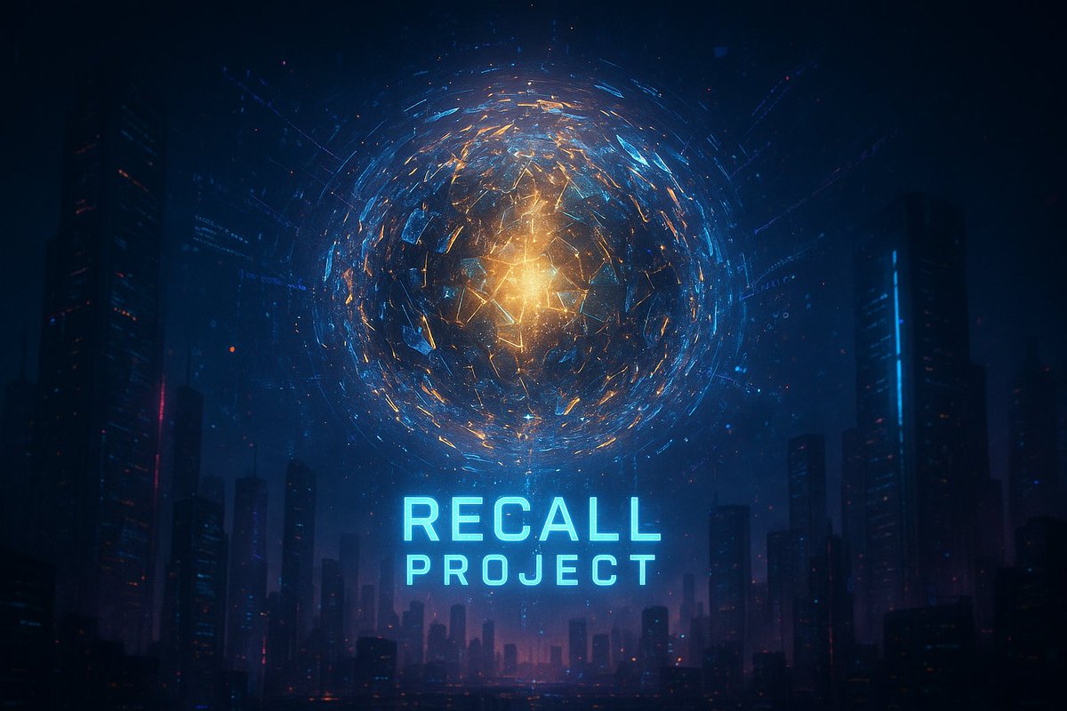 MalikSn181's tweet image. “Unlocking fragments of memory, shaping the future of intelligence.
Welcome to the Recall Project — where data becomes destiny. 🚀✨ #RecallProject #FutureTech #AI”