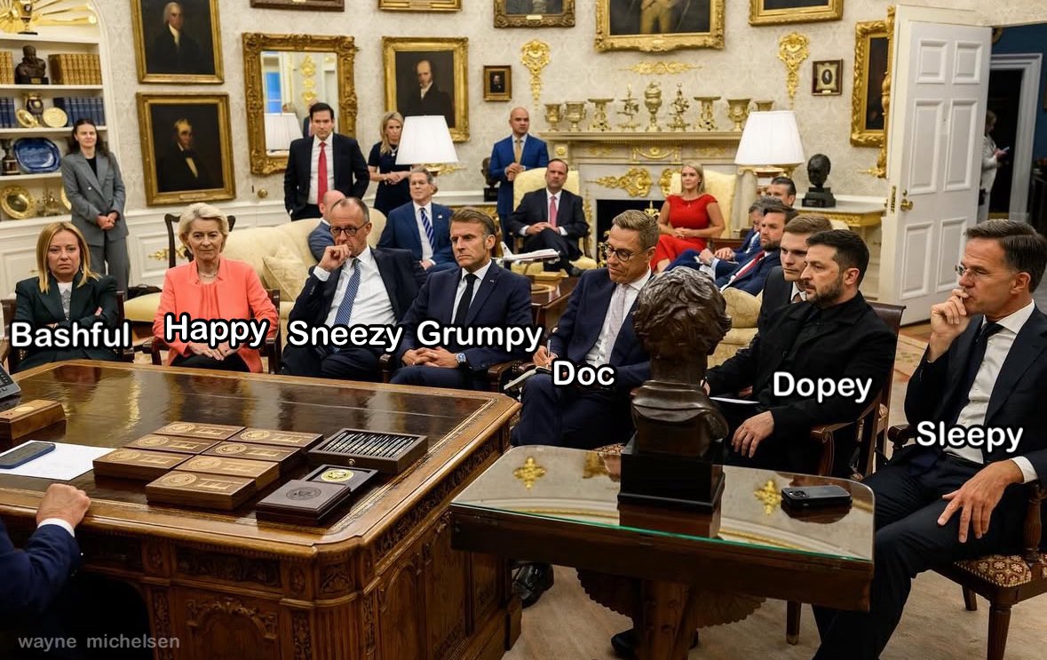 wmichelsen's tweet photo. Hi Ho, Hi Ho, it’s off to Trump we go….
@PapiTrumpo @bennyjohnson @clownworld @RealJamesWoods @catturd2 @atensnut https://t.co/RQqna4gJ8A