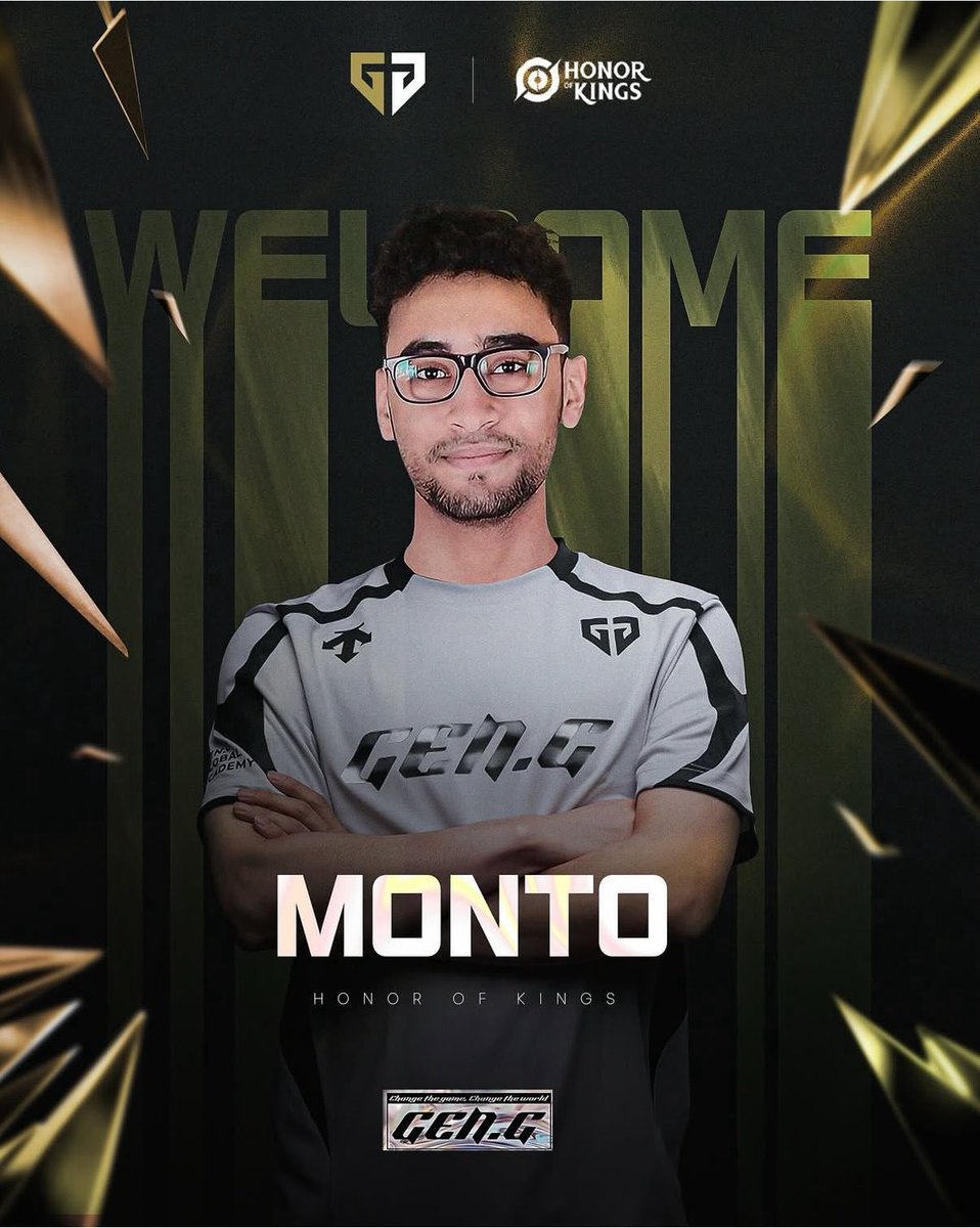 Happy to welcome MONTO to the squad! Let’s rise to the top together🐯

وصل مونتو! نرحب فيه ترحيب كبير ونقول له يا هلا ومرحبا 🐯

#HonorOfKings #GENWIN #tigernation