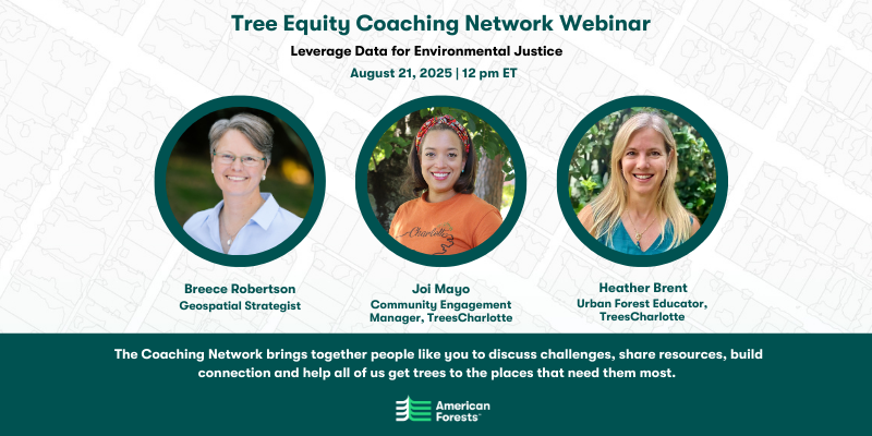 Don’t miss out on our next Tree Equity Coaching Network webinar!

📅 August 21, 12 PM ET
🔗 Sign up: bit.ly/3UZ4mt3
