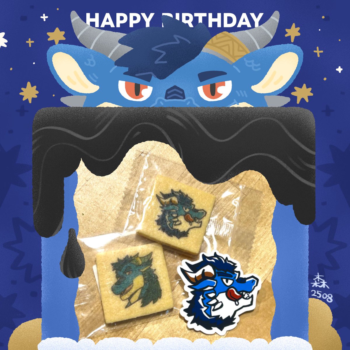 <a href="/LamIan7044/">藍琰 LamIan</a> 藍琰生日快樂！
希望每天的你都被快樂（和餅乾）淹沒😋🎂

#HBDLamian 
#焰虎叫我這麼做的
#焰虎是這一切的亂源