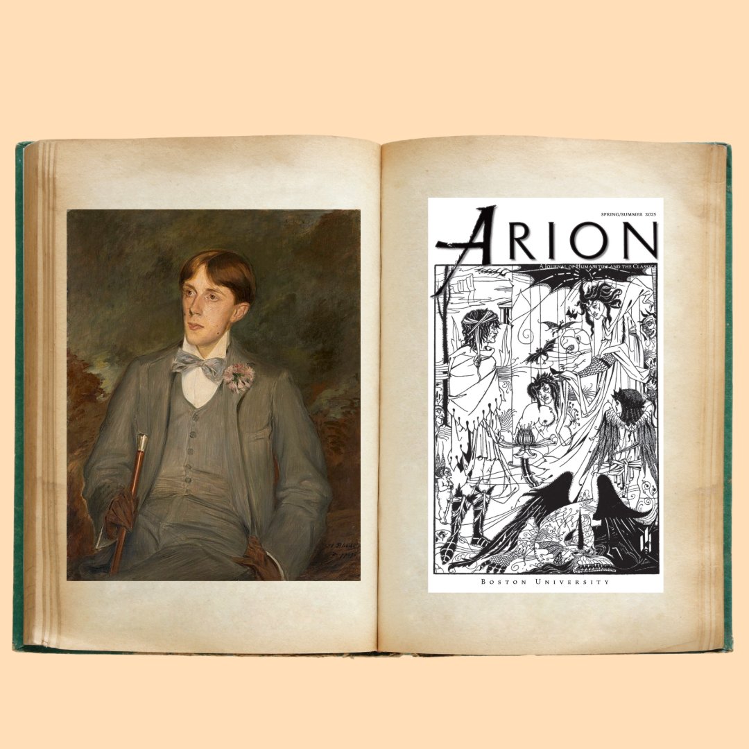 Aubrey Beardsley was born on this day in 1872. Among his most famous were illustrations to accompany editions of Aristophanes’ Lysistrata, Wilde’s Salome, and Lucian’s True Histories; one from the last of these graced our most recent cover—order it here: bu.edu/arion/subscribe