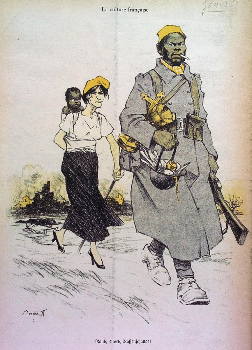 'French Culture' — German anti-French illustration from the Second World War, 1940.
