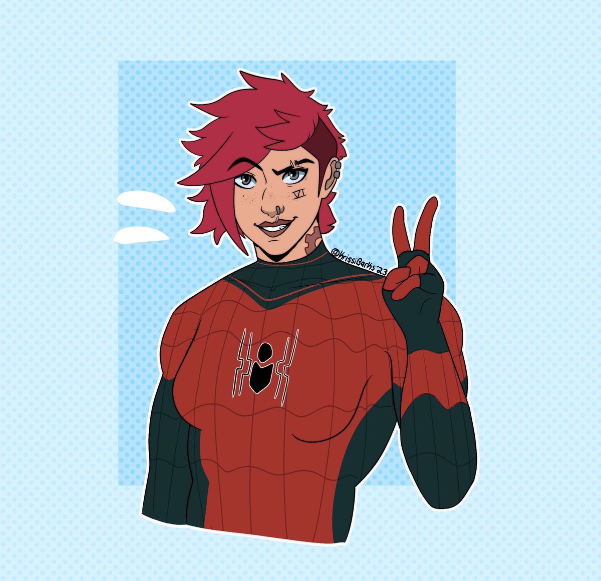 krissibarks's tweet image. Day 3 of #butchviweek - Protection!
Repost of a Spider Vi drawing I did in 2023!