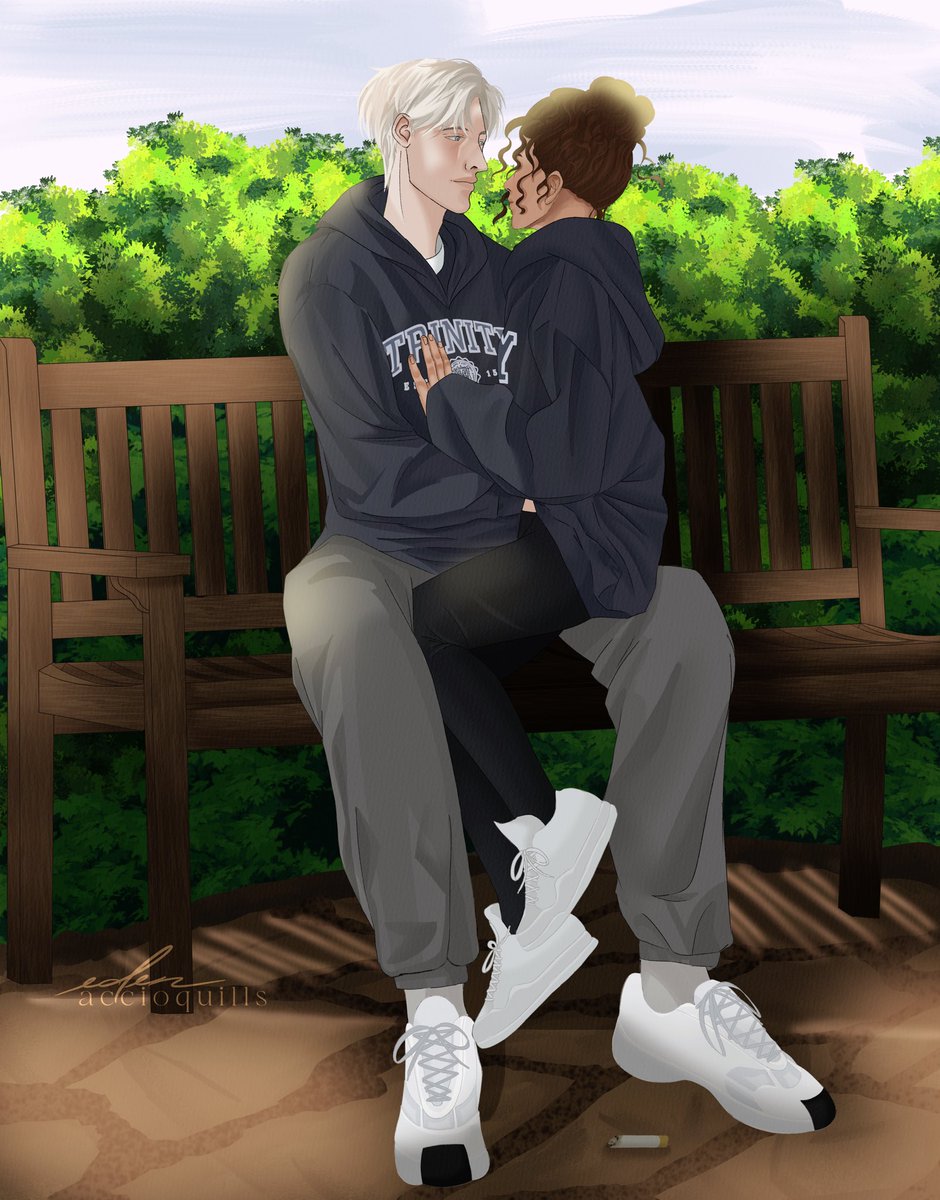 I did a collab with <a href="/dramiodantes/">Ro. 🌙</a> ❤️ I draw a scene for You Look Like Trouble.

#dramione #dracomalfoy #HermioneGranger