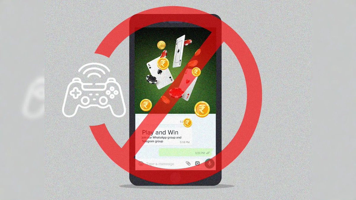GulistanNewsTV's tweet photo. Government to ban real-money online gaming, Jail up to 3 yrs &amp; ₹1 Cr fine for violators; Bill likely in Parliament tomorrow.

#OnlineGamingBan #RealMoneyGames #GamingBill #Parliament https://t.co/Ri9uQY91nu