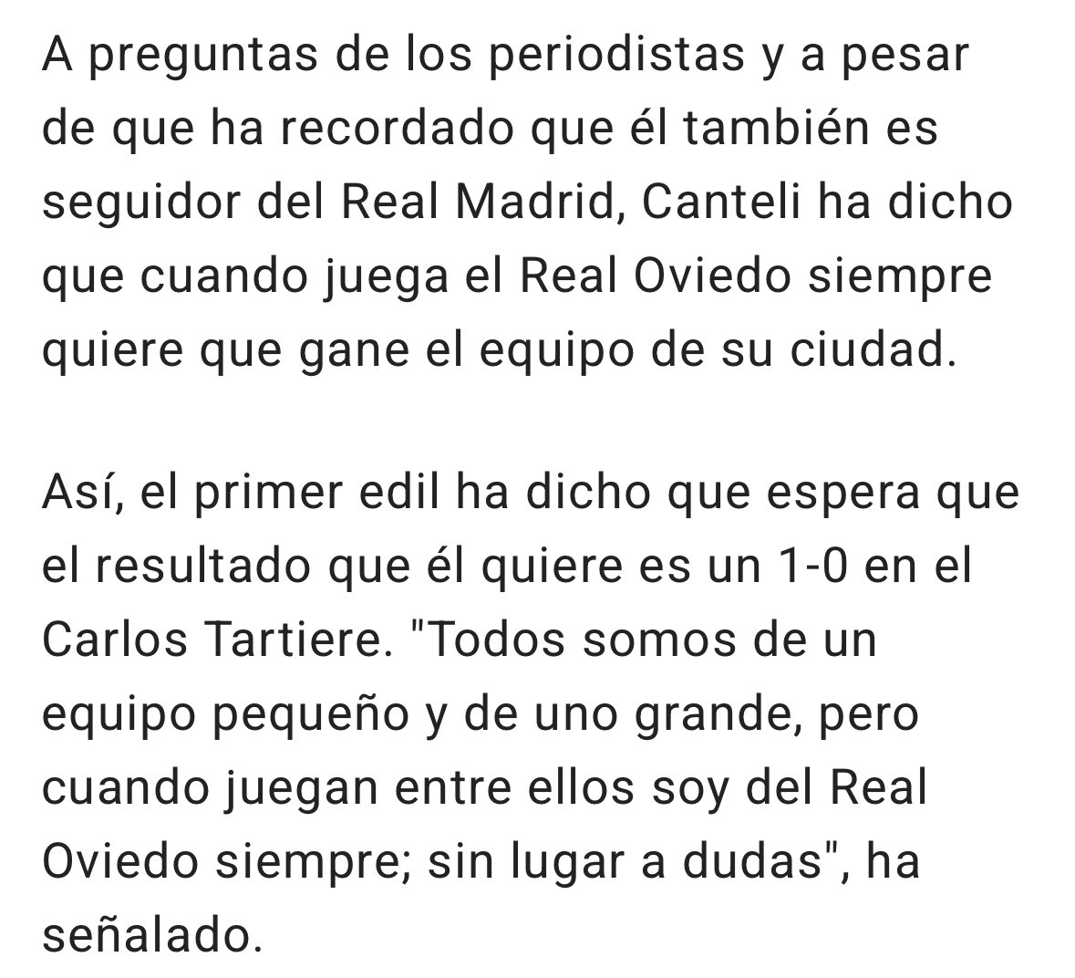 FichajesRSG's tweet photo. Muy de acuerdo con las palabras de hoy de Alfredo Canteli, Alcalde de Oviedo, sobre el equipo de su ciudad: "Un equipo pequeño".
https://t.co/KdNC83kvuQ https://t.co/BEeoegfG1U