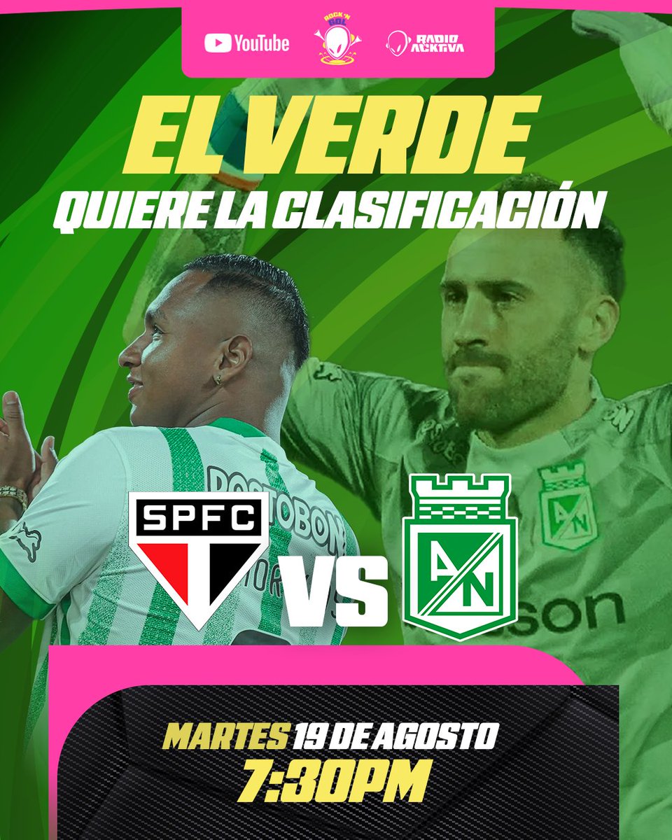 #LaLibertadores  en
<a href="/Radioacktiva_/">Radioacktiva_</a>
<a href="/Radioacktivamed/">radioacktivamedellin</a> 

<a href="/MonolaoCorredor/">Óscar Corredor</a>
<a href="/Luisca_Guerrero/">Luis Carlos Guerrero D.</a>
<a href="/willrodriguez99/">Wilmar Rodríguez</a>
<a href="/DianaHiguitaO/">DianaHou</a>