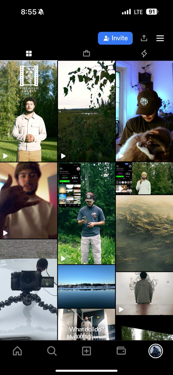 In my bag vs on my grid