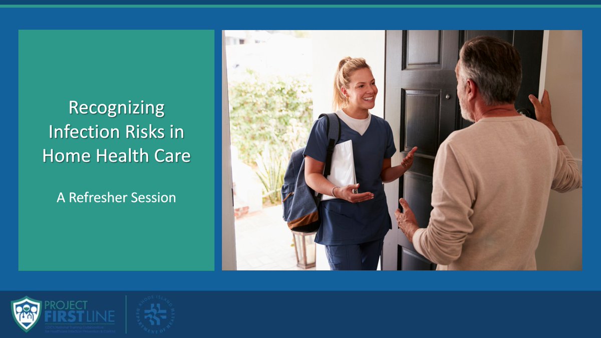 Attention home health care staff! 📢 

There is still time to register for Project Firstline Rhode Island's 60-minute Zoom refresher session on Recognizing Infection Risks in the Home Health Care Setting on August 25th at 12pm!

Register here: us02web.zoom.us/webinar/regist…

<a href="/RIHEALTH/">Rhode Island Department of Health</a>