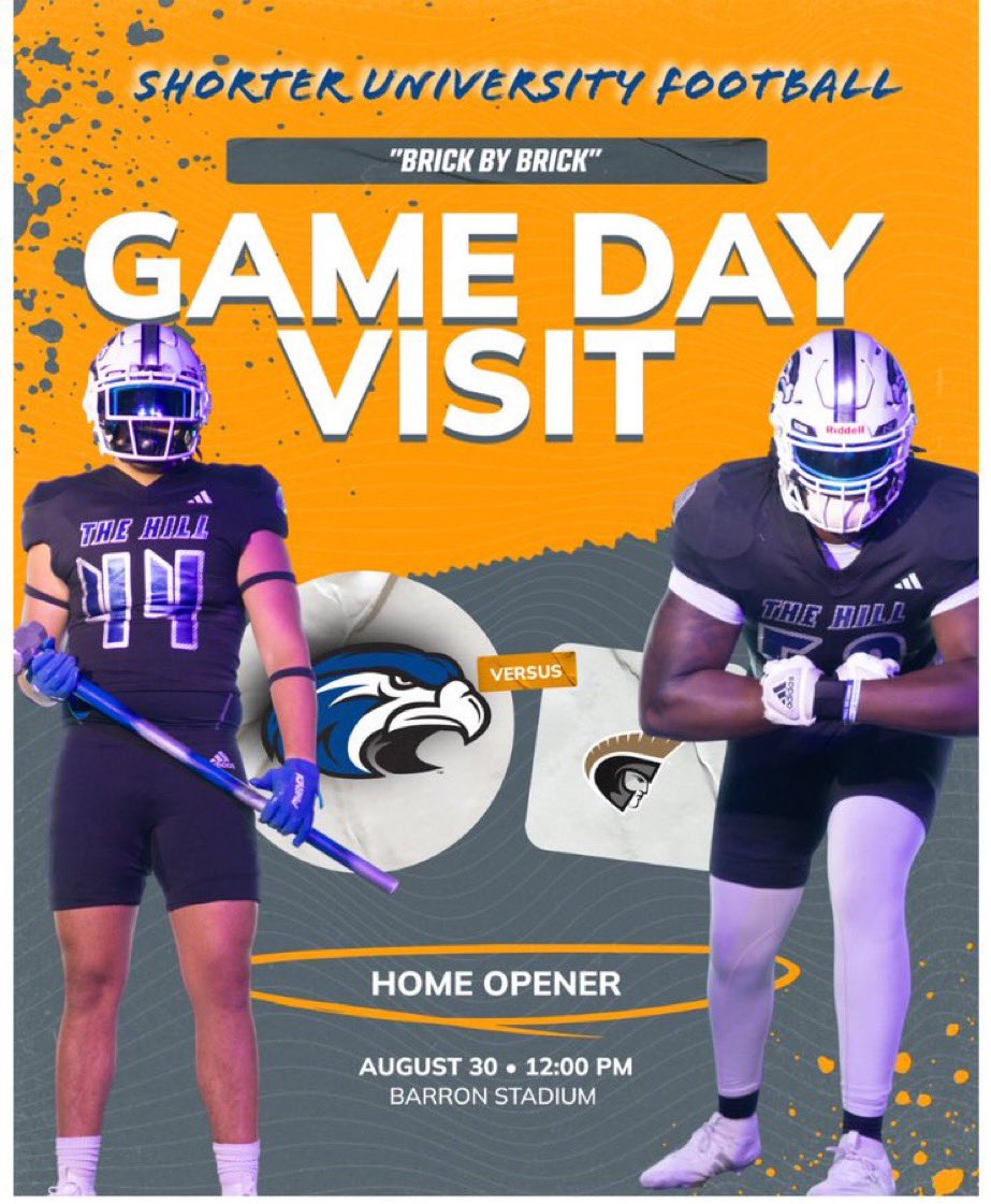 Jack Moss (@jackmoss9007) on Twitter photo I will be at Shorter university the 30th for a game day visit
<a href="/CoachCarrafa/">Coach Carrafa</a> <a href="/coachnate56/">Coach Stephens</a> <a href="/CoachAHiggins_/">Aidan Higgins</a> <a href="/coachrobandrews/">Robert Andrews</a> <a href="/RecruitGeorgia/">Recruit Georgia</a> <a href="/GAPrepVarsity/">GA Prep Varsity</a> <a href="/Coach_Galasso/">Ryan Galasso</a> <a href="/Coach2Bless/">Devin Rispress</a> <a href="/NEGARecruits/">Northeast Georgia Recruits</a> I will be at Shorter university the 30th for a game day visit
<a href="/CoachCarrafa/">Coach Carrafa</a> <a href="/coachnate56/">Coach Stephens</a> <a href="/CoachAHiggins_/">Aidan Higgins</a> <a href="/coachrobandrews/">Robert Andrews</a> <a href="/RecruitGeorgia/">Recruit Georgia</a> <a href="/GAPrepVarsity/">GA Prep Varsity</a> <a href="/Coach_Galasso/">Ryan Galasso</a> <a href="/Coach2Bless/">Devin Rispress</a> <a href="/NEGARecruits/">Northeast Georgia Recruits</a>