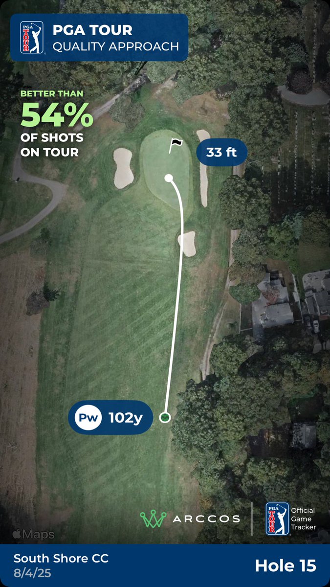 openmicguy's tweet photo. Check out my PGA TOUR Quality Shot! 🔥 Want to track your best shots too? Get FREE Arccos Smart Sensors when you join through my link: https://t.co/2hyM5w6Vlo https://t.co/pjvbjYtm9o
