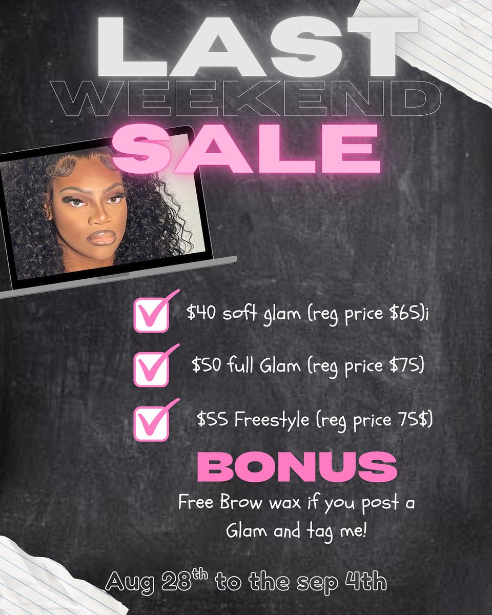 pltlai's tweet photo. Book Faceologystudios for our last weekend sale📆! https://t.co/iHPwNOptzK