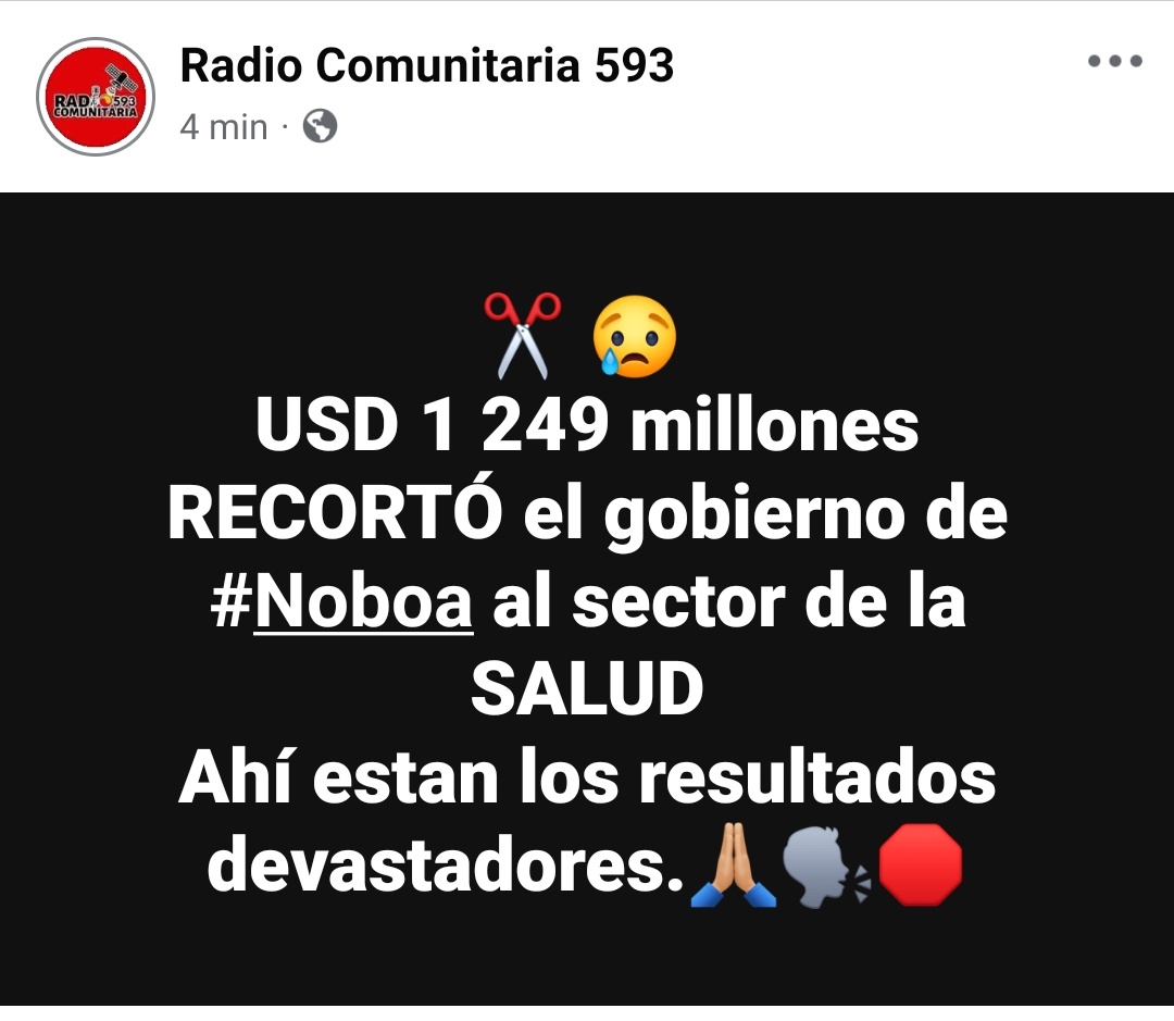 Por el bien de TODOS, es #urgente la declaratoria de emergencia al sistema de #salud del ECUADOR. 🙏🏼🆘🇪🇨