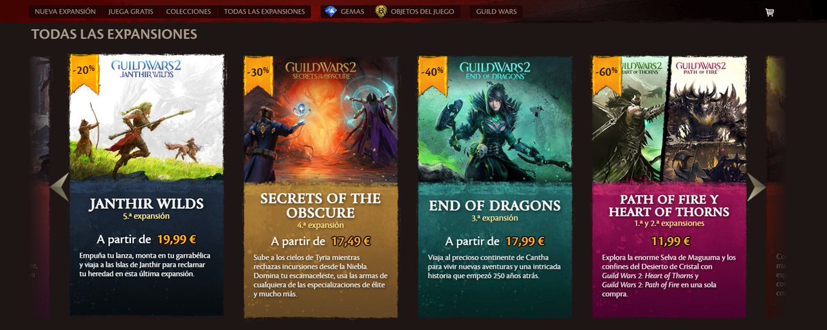 YA ESTAN REBAJADAS TODAS LAS EXPANSIONES DE #GuildWars2 A PRECIOS RIDICULOS

APROVECHAD!! Hasta Janthir Wilds rebajado -> guildwars2.go2cloud.org/aff_c?offer_id…