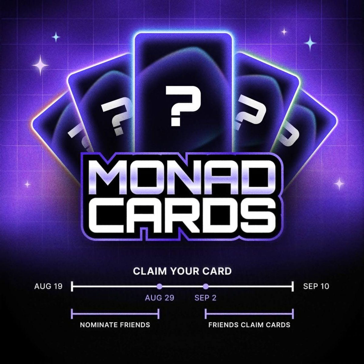 Monad_Insights's tweet photo. 🟪 Monad Testnet #82: @monad Cards are LIVE!

✨ First 10,000 only - drop your Monad wallet to join.
✨ Wave 1: 5,000 CT legends already handpicked to claim their card.

👉 Claim here: https://t.co/s4CsFjiP6i
Are you ready to get yours? 🚀 https://t.co/UeXJpeJoIh