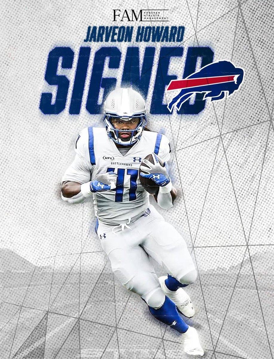 Jarveon Howard RB from Alcorn State  signed with the Buffalo Bills