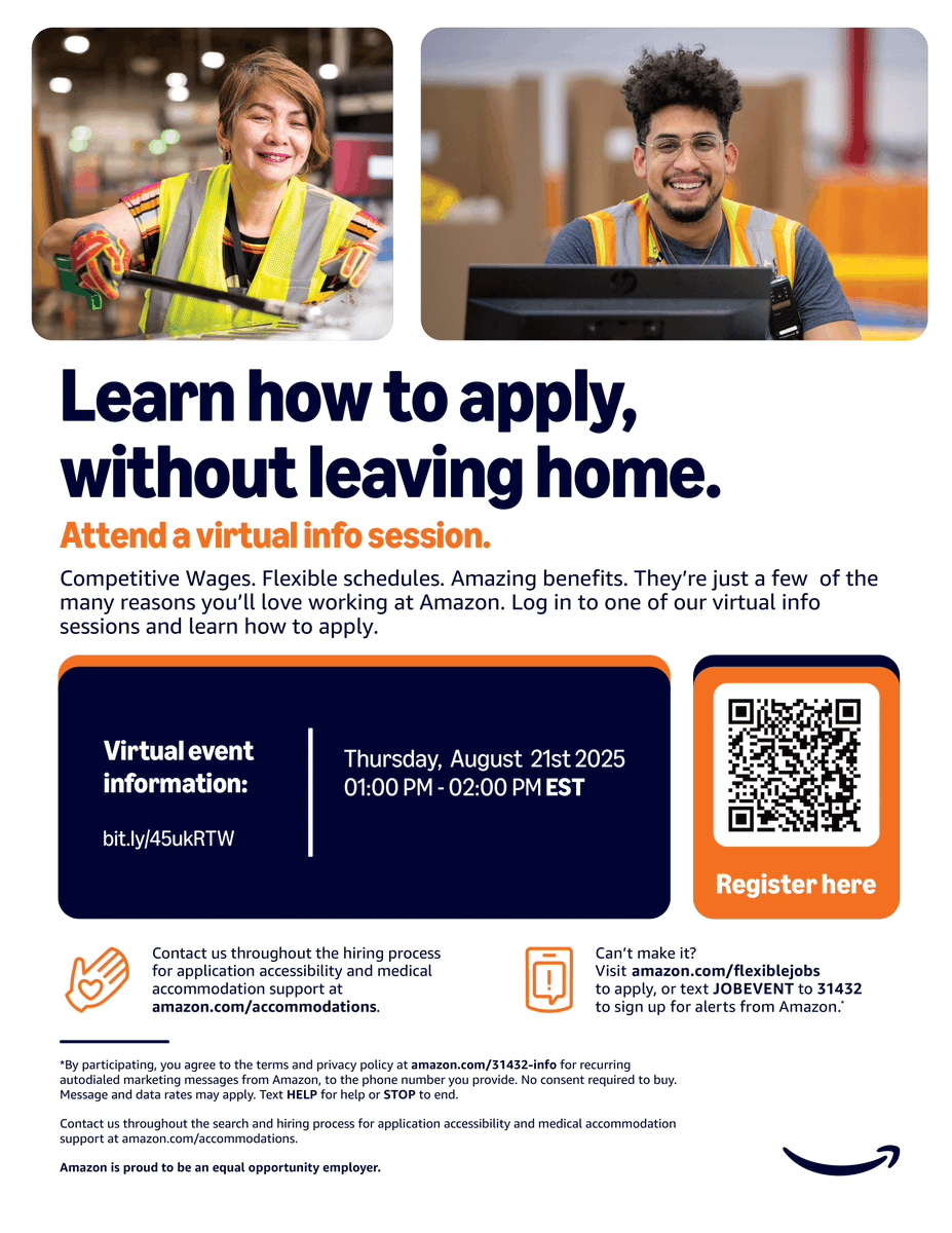 2renforce's tweet photo. Looking for a new career opportunity?
When: Thursday, August 21st, 2025, from 1:00 PM to 2:00 PM EST
How: Scan the QR code or visit https://t.co/3RCXawb0nV to register now! https://t.co/V9ewzr3sRH