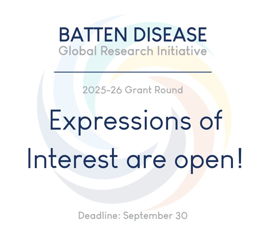 BattenDiseaseuk's tweet photo. 🔬 RESEARCH GRANT APPLICATIONS NOW OPEN! Applications are now open for the 2025-26 BDGRI Grant Round. Details on eligibility and how to apply, please visit our website: https://t.co/gBEKWevHrK
Deadline for EOI applications is SEPTEMBER 30, 2025.
#BattenDisease #battenresearch https://t.co/fxPaoBVXLc