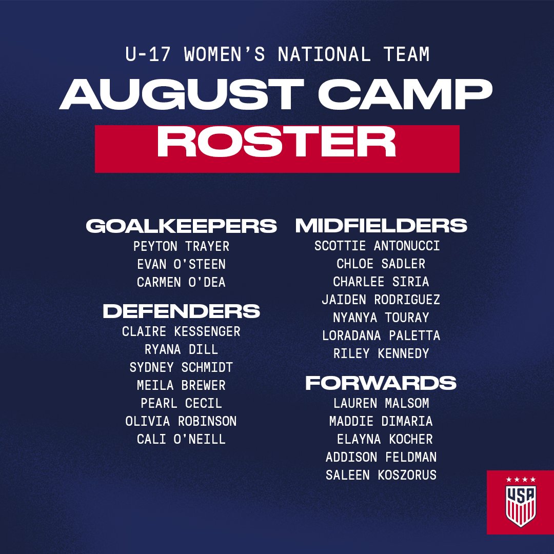 The #U17WNT will travel to Spain for two matches on the road to the 2025 U-17 Women's World Cup ⬇️

🔗 ussoc.cr/u17wnt