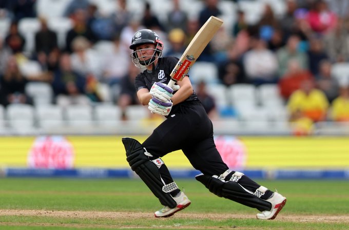 Kathryn Bryce of Manchester Originals bats during the The Hundred
©ECB images