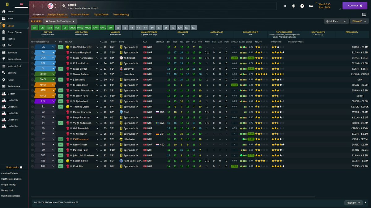 all 23 national team players played for me either through academy or signed as a young teen! #FM24