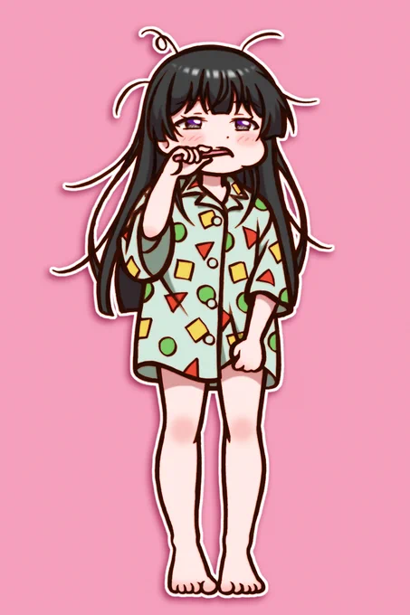 クレしんのパジャマノ美兎さん #みとあーと