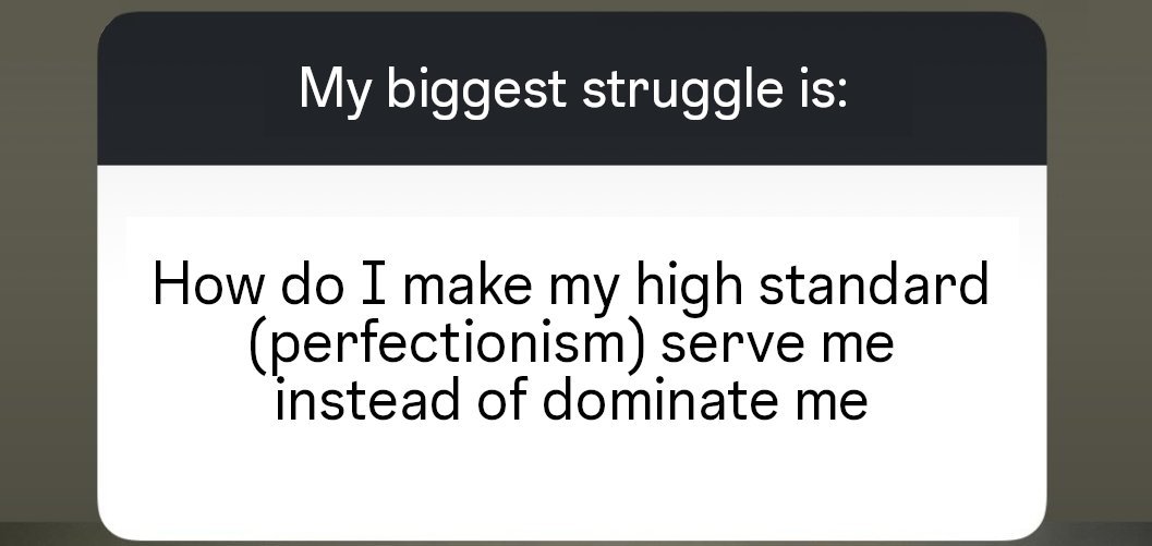 Turn domination into your high standard. Way more fun that way.