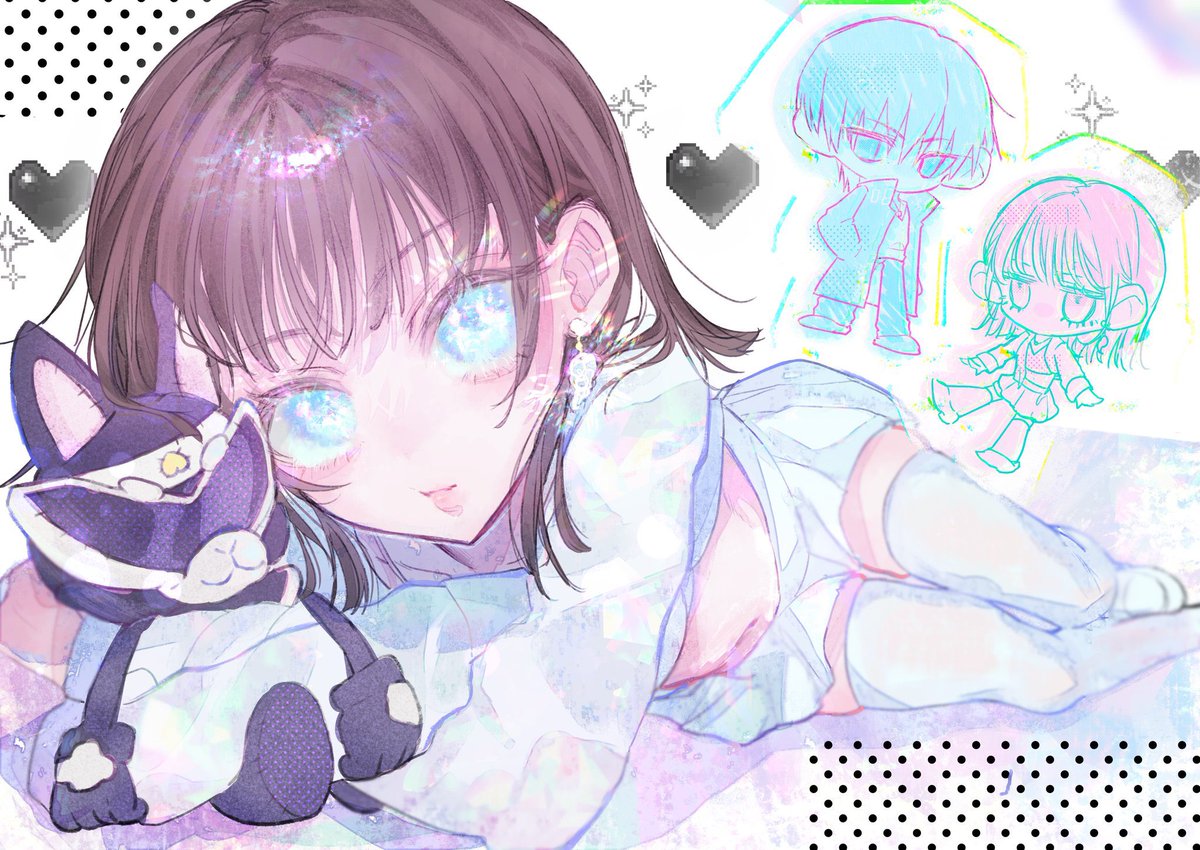 nabu__chan's tweet photo. 🤍🖤🤍🖤 https://t.co/K9ZVAW36J0