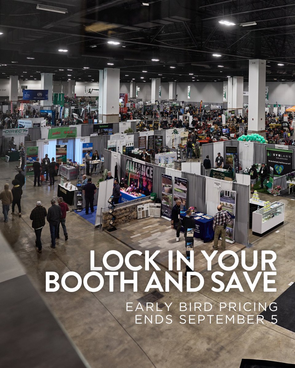 Lock in your booth now and save. Early-bird pricing ends Sept 5.

✅ Better placement while prime spots last
✅ Budget-friendly rates
✅ Maximum visibility with green industry buyers

👉 progreenexpo.com/Sponsors-Exhib…

#progreenexpo2026 #greenindustry