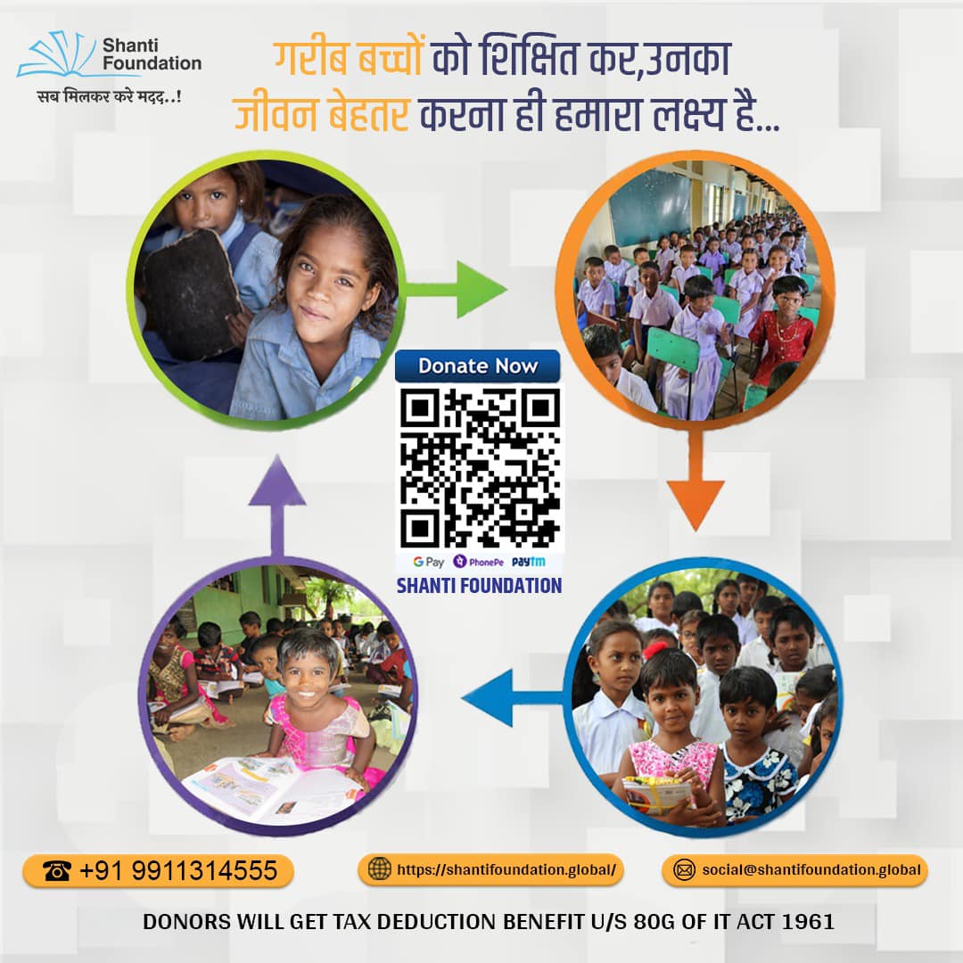 SF_OFFICE's tweet photo. 📚 Every child deserves education, not obstacles.
💙 Support Shanti Foundation &amp; help underprivileged kids build a brighter future.
👉 Donate Now: https://t.co/AiOxHRclIU
#DonateForEducation #ShantiFoundation #ChildEducation https://t.co/NLA8SKP1xH