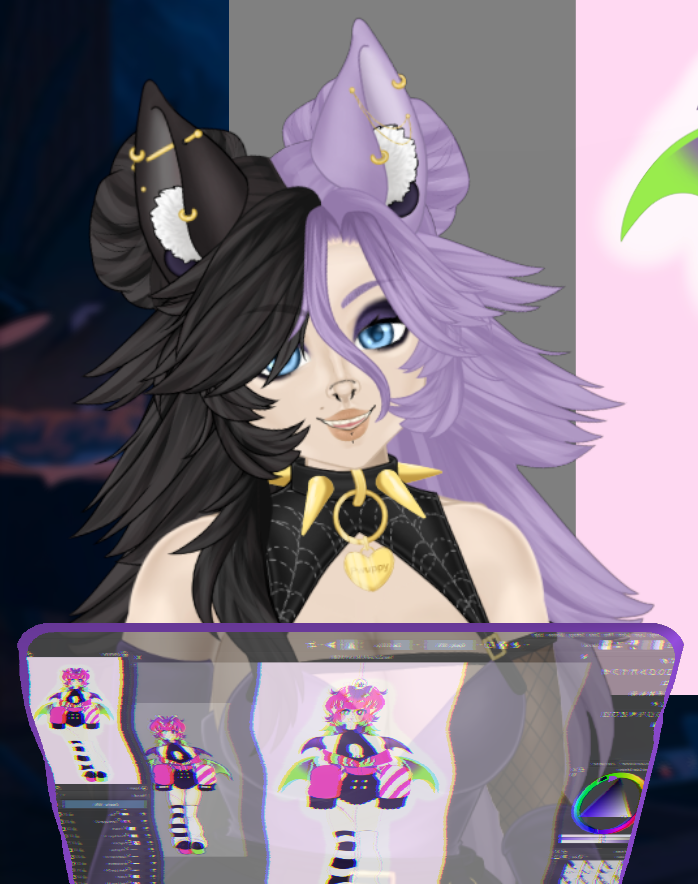 WOAAAA new tech alert!!! Short coming soon on how to add this to your own stream 💜✨

Come hang out while we vibe and work on Giveaway art today!

stream starts at 6pm ET (8/19)
#VTuber