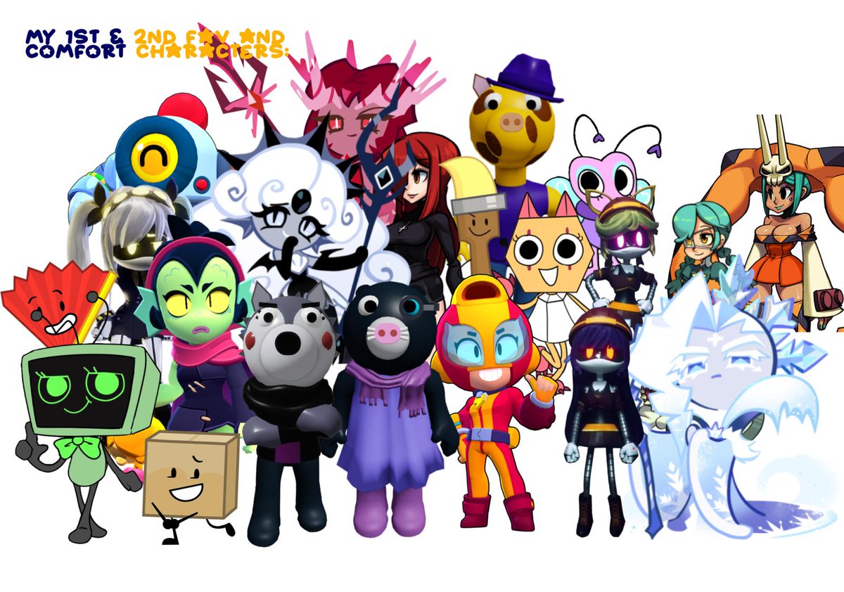 Frostcookie_24's tweet photo. ... 🌙❄️❤️

||Remade my persona with new info about me!⭐️ 

In the second pic there are my 1st and 2nd favs and my comfort characters. (I know it's so messy but I love every single characters of every fandom. 😣) https://t.co/cUG7lmD4Wa