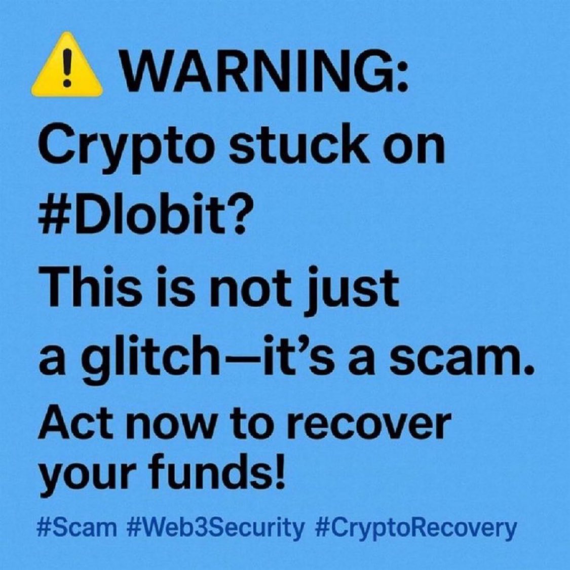 cassandralent's tweet photo. URGENT: Scams alert ๐ #Musknext #Etrade #Dookcoin #Cryptobase #Zzcoin1 #Qsbitex ๐จ
๐ฉ DM now for fund recovery help.
#CryptoRecovery #BitWalletBP #Crypto #ETH #BTC #Blockchain #ScamAlert https://t.co/2hLKEZ5uWa