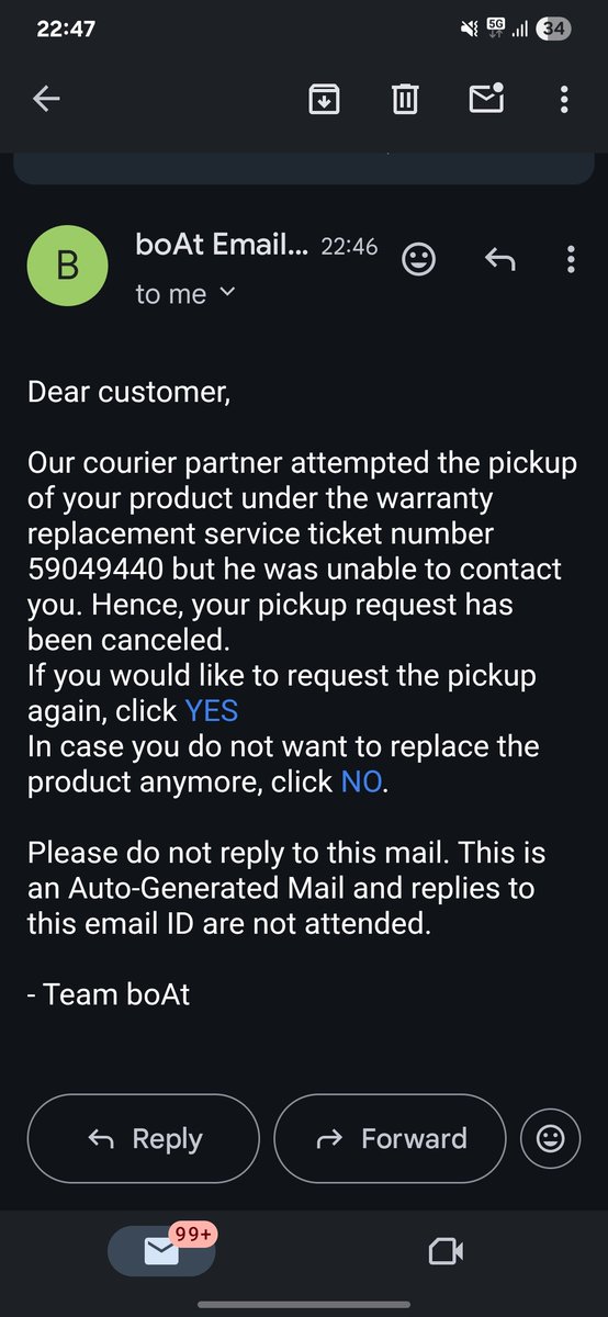vineet_dxt's tweet photo. @boAtSupport1 Your courier partner has started the same thing again. Please look into this, otherwise I will go to the consumer forum, @jagograhakjago, and attach these tweets and Email as proof in my complaint." @RockWithboAt @amangupta0303 @boAtSupport1 
@ https://t.co/jAbPbzmArX