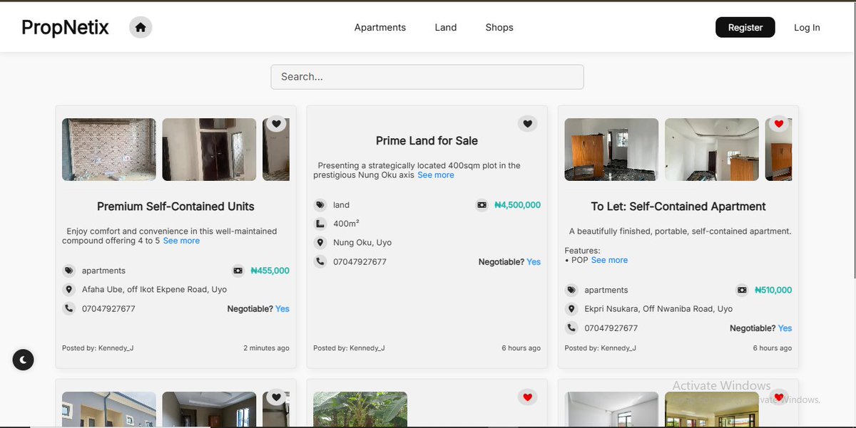 Coder_Uche's tweet image. Hold up... PropNetix is on a roll 😎🔥
+4 listings
2 new signups
15+ visits (we famous now?)
if you a landlord or agent & not listing yet… wyd?
👉 propnetix.netlify.app
😀 Which is your favorite theme, light or dark?