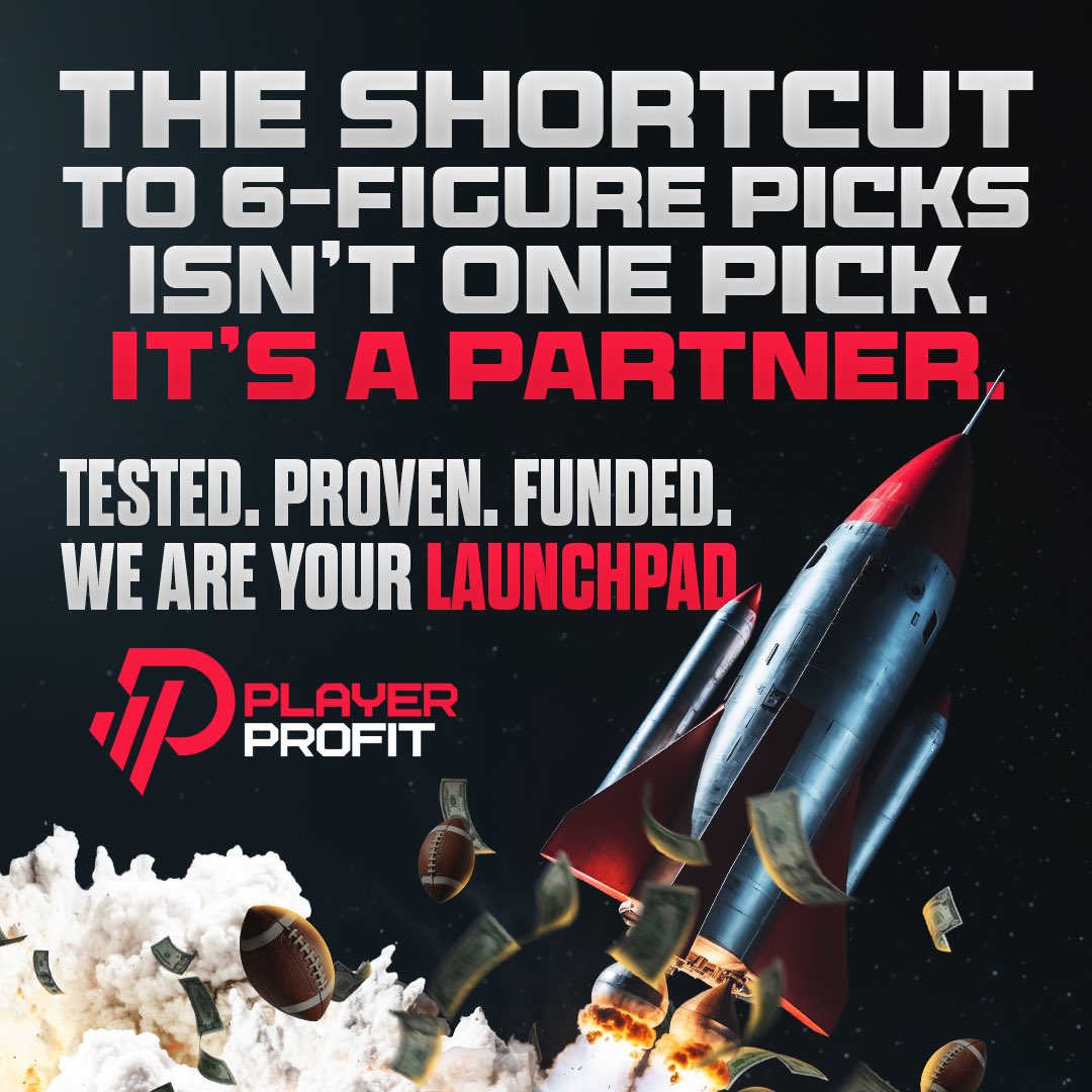 ‼️ STOP betting small ‼️

START thinking 6-figures 📈

One pick won’t take you there… but the RIGHT partner will 🫵

We are YOUR launchpad to 6-figures 💵 

Get FUNDED TODAY using code : “Profits” and get 10% off your purchase !

Playerprofit.com