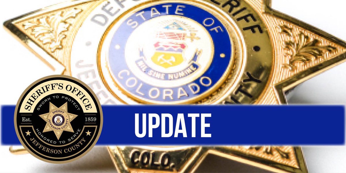 #JCSO is confirming that the victim of the stabbing is a seasonal Colorado Parks &amp; Wildlife ranger. Our victim was transported via AirLife to an area hospital.