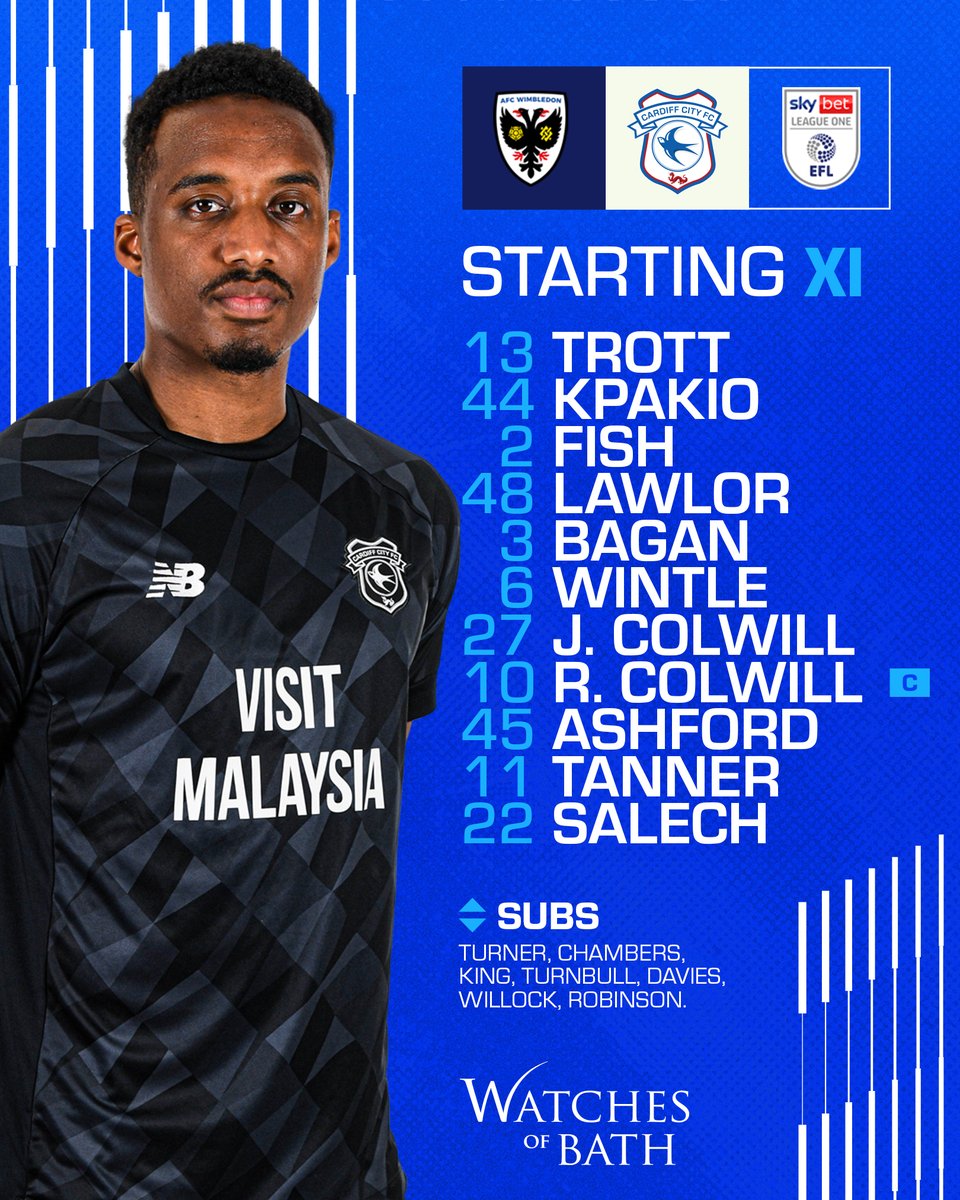 Cardiff City FC (@cardiffcityfc) on Twitter photo 🔢
Two changes from Saturday's starting lineup - <a href="/joelbagan/">Joel Bagan</a> and <a href="/joelcolwill/">joel colwill</a> return to the XI 💙
#CityAsOne 🔢
Two changes from Saturday's starting lineup - <a href="/joelbagan/">Joel Bagan</a> and <a href="/joelcolwill/">joel colwill</a> return to the XI 💙
#CityAsOne