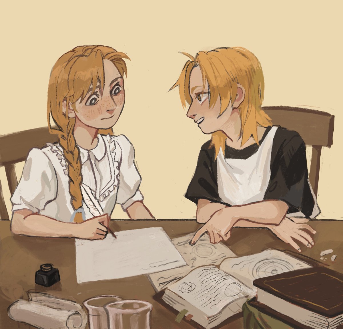 finally drawing girls🤲
#fma
