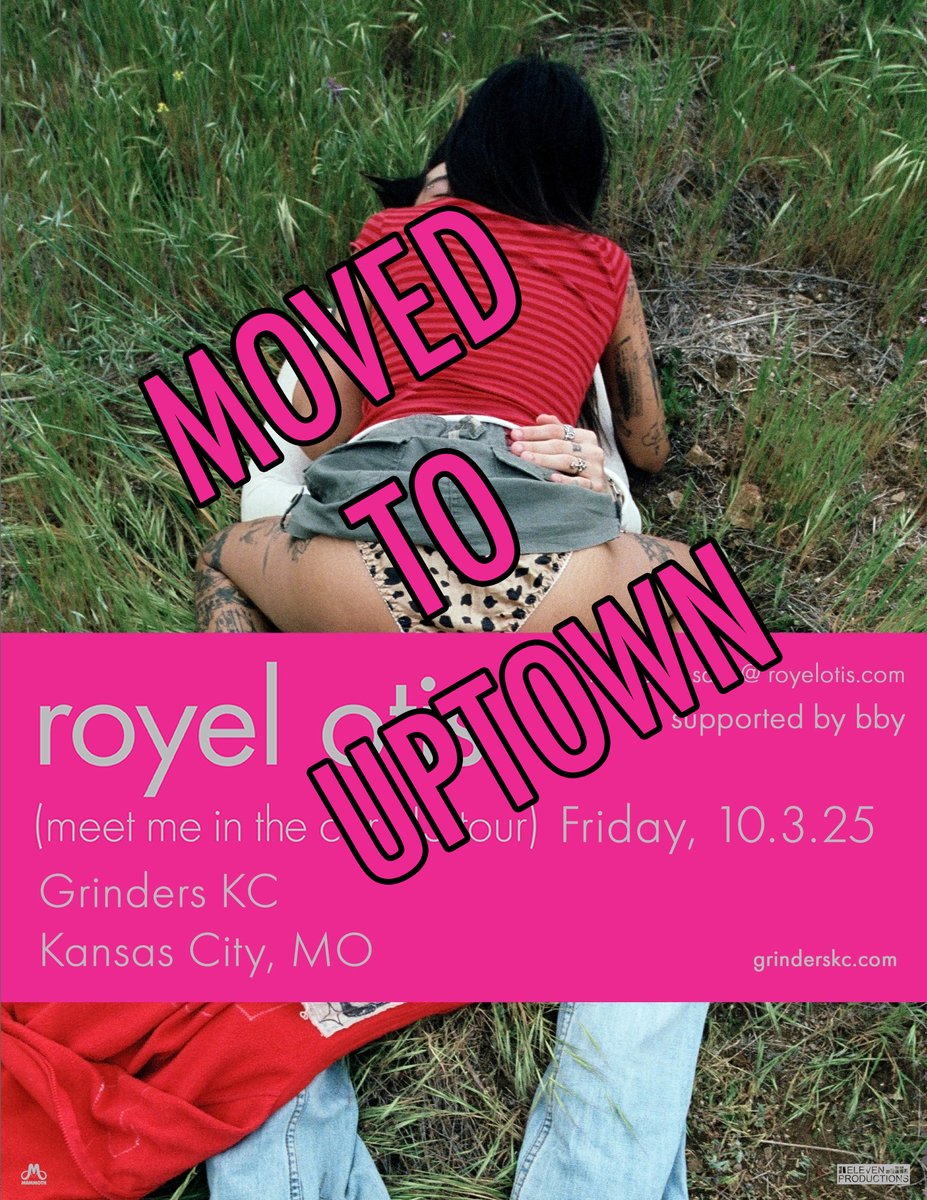 grinders_KC's tweet photo. @RoyelOtis  &amp; bby has been MOVED TO THE UPTOWN THEATER.
All ticket sales will still be honored.
Doors @ 7pm
Show @ 8pm
Tickets available via Ticketmaster
https://t.co/6muk2TT7Wq https://t.co/g11SGkOIQv