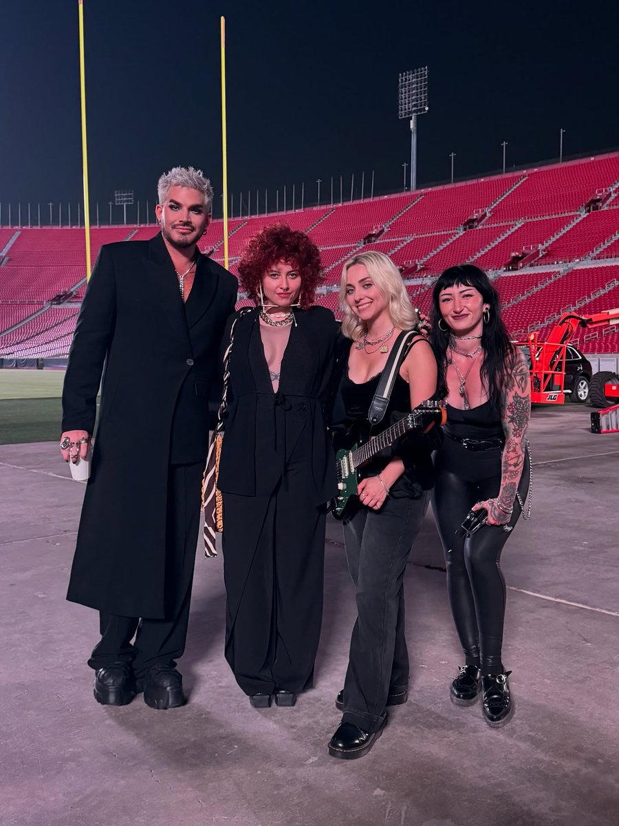 GELLY (@4gelly) on Twitter photo A new photo of <a href="/adamlambert/">ADAM LAMBERT</a> and his all female band at the event at the Los Angeles Coliseum ๐ค๐
instagram.com/p/DNi2H5AxJUT/โฆ A new photo of <a href="/adamlambert/">ADAM LAMBERT</a> and his all female band at the event at the Los Angeles Coliseum ๐ค๐
instagram.com/p/DNi2H5AxJUT/โฆ