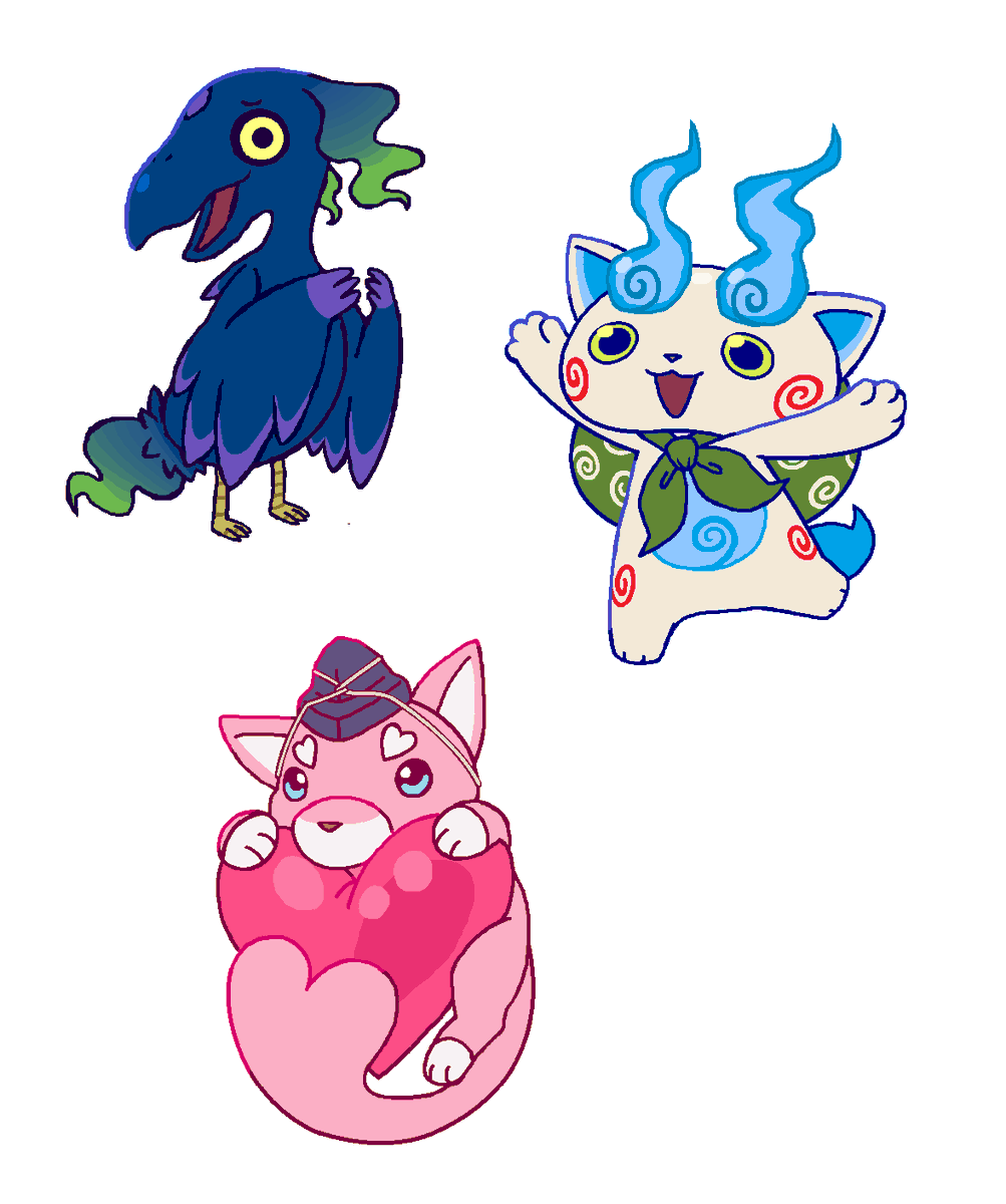i haven't drawn in so long i gotta get it together, man #yokaiwatch