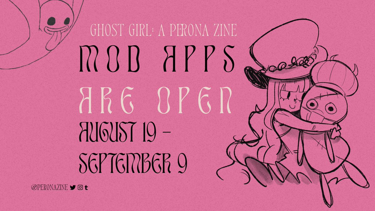 🩷 MOD APPS ARE OPEN 🩷

Horohorohoro, our mods apps are officially OPEN! 👻 We're looking for writing, shipping, finance, graphics, and formatting mods. If that sounds like you, apply before September 9th! 

APPLY HERE ⤵️
forms.gle/bAFTYp4Te8kep2…