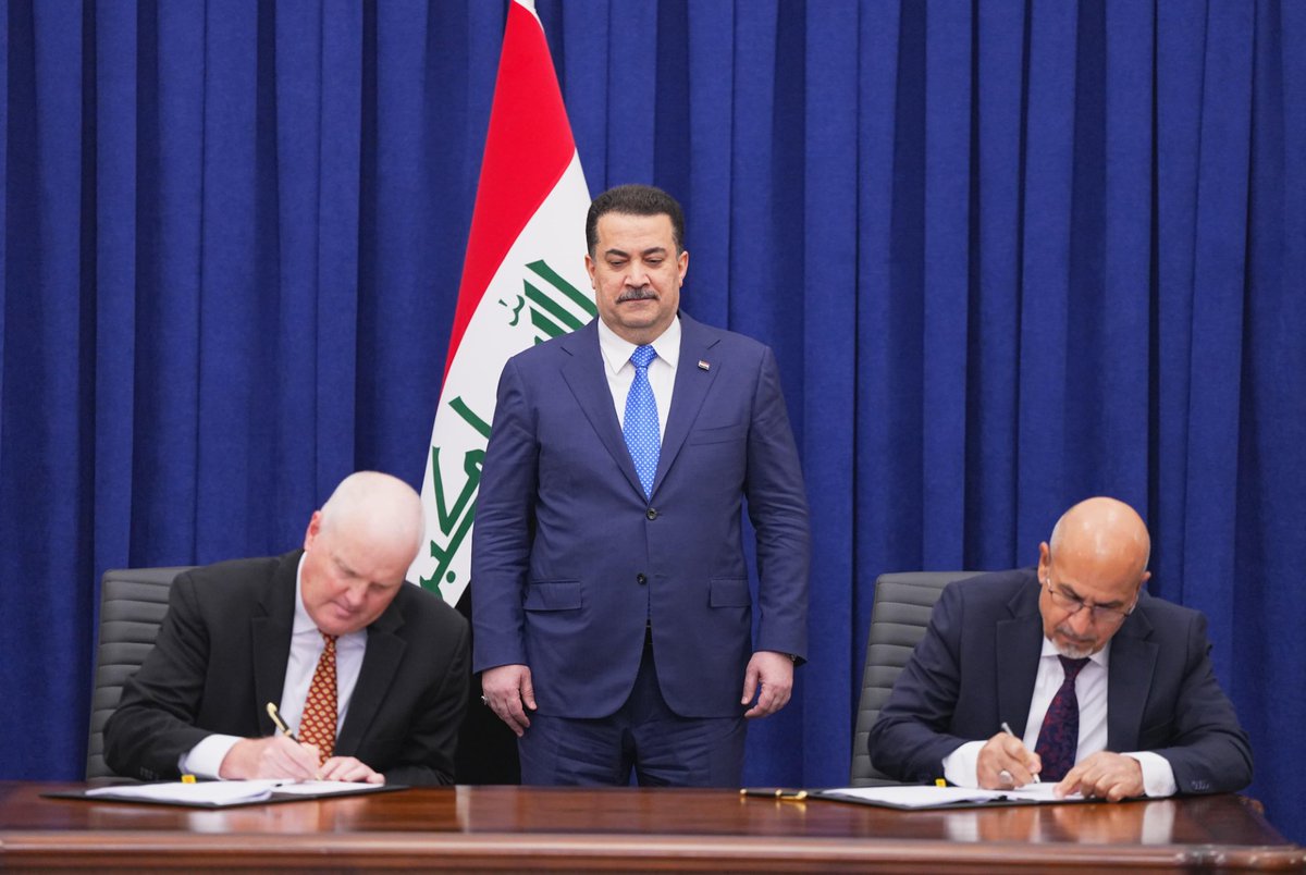 العراق يوقع اتفاقية مبادئ مع (شيفرون) الأمريكية لتطوير مشروعين نفطيين