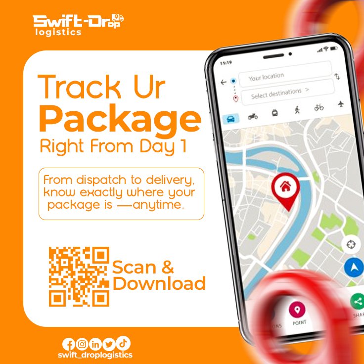 Designsbytbanj's tweet image. Day 07 of endless creativity in 13 days 
Day 07 of our 10-Day Design Challenge ✨
Track Your Package from Day 1 📦
Swift-Drop makes it simple to stay informed every step of the way.

#SwiftDrop #10DayChallenge #SmartLogistics #Creatia #zonauang #LSA50IconsXPPKrit #NamtanTipnar