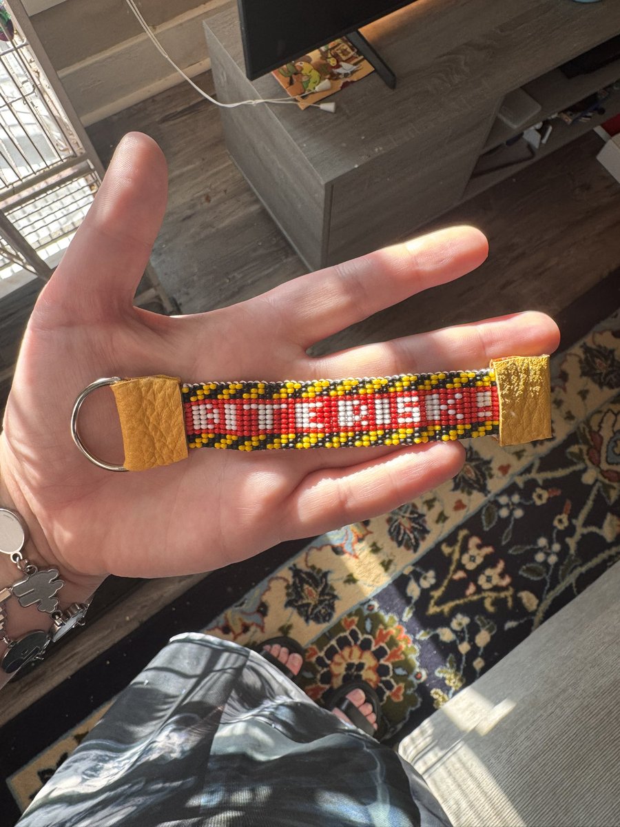 YES SIRRRRRRRR ONE BEADED LEASH FOR ONE DOMESTIC TERRORIST <a href="/CoastalClaws/">dxʷləšucid p̓ədt̕aqaʔ | Coastal Claws Beadwork</a>