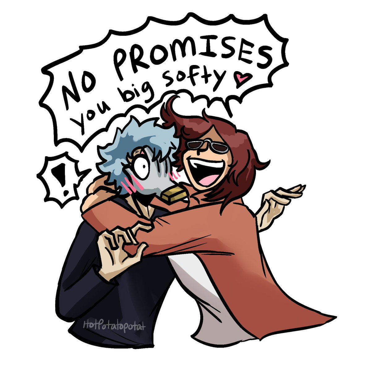 I love the thought that Tomura and the rest of the League of Villains accepts Magne without a second thought considering how hard she's had it.

Tomura might be a bit prickly but he means well.