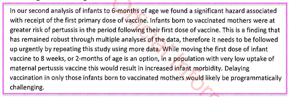 More from another OIA on the same topic of issues for babies with giving mothers the pertussis (three-in-one) vaccine during pregnancy...

Ever heard about it? Nah, didn't think so.